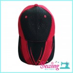 MICROFIBRE CAPS- BLACK/RED (OC C0510)